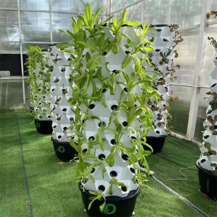 6 holes hydroponic towers