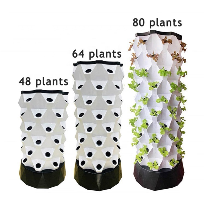 8 holes hydroponic towers