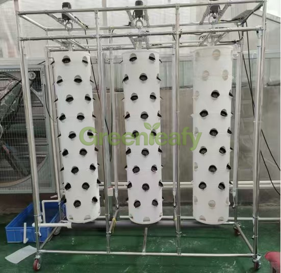 360 degree rotating hydroponic tower design for efficient vertical gardening